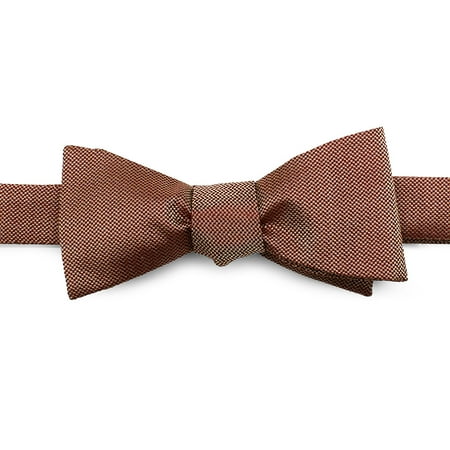 Ox and Bull Trading Co Brick Red Solid Color Silk Bow Tie...