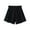 Black, variant on Bxsruta Shorts for Kids, Elastic Waist Ribbon Detail Kids Shorts, Casual Work Pants with Pocket