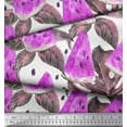 thumbnail image 2 of Soimoi Cotton Duck Fabric Monstera Leaves & Watermelon Fruits Print Fabric by The Yard 56 Inch Wide, 2 of 3