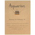 thumbnail image 2 of Twelve Constellation Necklace Black Dripping Oil Constellation Card Clavicle Chain, 2 of 9