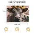 thumbnail image 2 of Orinice Black And White Highland Cow In Bathtub Canvas Wall Art Funny Longhorn Cattle Sunflower Vintage Animal Room Aesthetic Modern Cute Prints Painting For Bathroom Decor Unframed20''X16'' 20x16in, 2 of 5