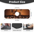 thumbnail image 2 of Fuzoiu Coffee Beans Print Kitchen Faucet Suction Pad, Sink Splash Guard Faucet Mat, Faucet Handle Drip Catcher Tray Drying Mat For Bathroom Kitchen Bathroom Countertop, 2 of 7