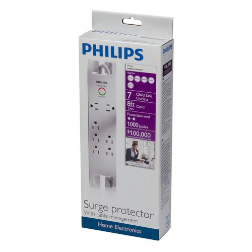 Philips 7Outlet 1000J Surge Protector