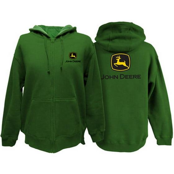 John Deere - John Deere Western Sweatshirt Mens LC Logo Zip Hoodie ...