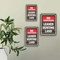 thumbnail image 3 of Portrait Round Plus No Trespassing Leased Hunting Land Wall or Door Sign | Funny Home Decor - Medium, 3 of 9