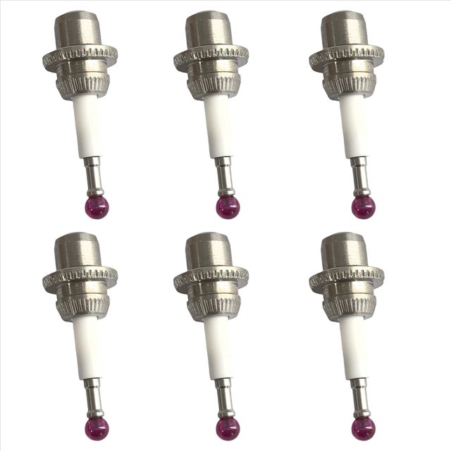 6X Sensor 3D 80.362.00 Sonda Táctil Lápiz Óptico M3 4 mm Bola de Rubí Vástago de Cerámica Máquina CNC Cmm 1 Pieza