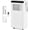 White-B+Black Control Panel, variant on 10000 BTU Portable Air Conditioners, 4-in-1 AC Unit with Cooling, Dehumidifier, Fan, Sleep Mode, Cools Up to 450 Sq.ft, Quiet Operation, Remote Control, Window Kit Included, White