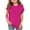 Hot Pink, variant on LTTVQM Girls Short Sleeve Shirts Casual Crewneck Curve Hem Soft Tunic Tops 2026 Summer Spring Tees Light Blue 5-6 Years