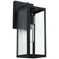 thumbnail image 5 of John Timberland Titan Modern Outdoor Wall Light Fixtures Set of 2 Mystic Black Dusk to Dawn 14" Clear Glass for Post Exterior Barn Deck, 5 of 9