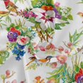 thumbnail image 2 of Round Tablecloth Wild Exotic Birds and Flowers Polyester Tablecover 60 Inch with Lace Design, Anti-Wrinkle and Smooth Table Cloth for Kitchen/Home Decoration, 2 of 8