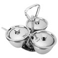 thumbnail image 4 of Oubit Condiment Pot Set,Spice Rack Kitchen Stainless Spice Organizer Kitchen Utensils Luxury Finish, 4 of 9