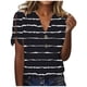 thumbnail image 2 of Fiudx Ofertas y Liquidaciones Blusa de Manga Corta de Verano con Cuello En V para Mujer, Sexy, Informal, con Estampado Regular, 2 of 5