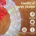 thumbnail image 4 of Zimtown Outdoor Christmas 36in Wreath Decor 225 Lights LED for Holiday Decoration - Multicolor, 4 of 10