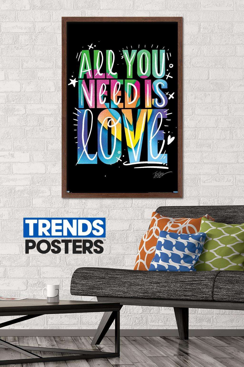 Jason Naylor - All You Need Is Love Wall Poster, 22.375" x 34", Framed