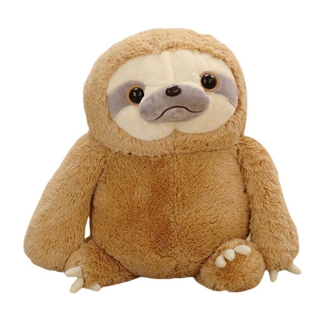 YOPTOP Adorable Sloth Stuffed Toy Cute Sloth Plush For Boys And Girls Brown 40cm,brown,40cm