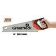 thumbnail image 2 of GreatNeck Aggressive Tooth Handsaw with Composite Handle, 9 TPI, 15 inch, 2 of 10