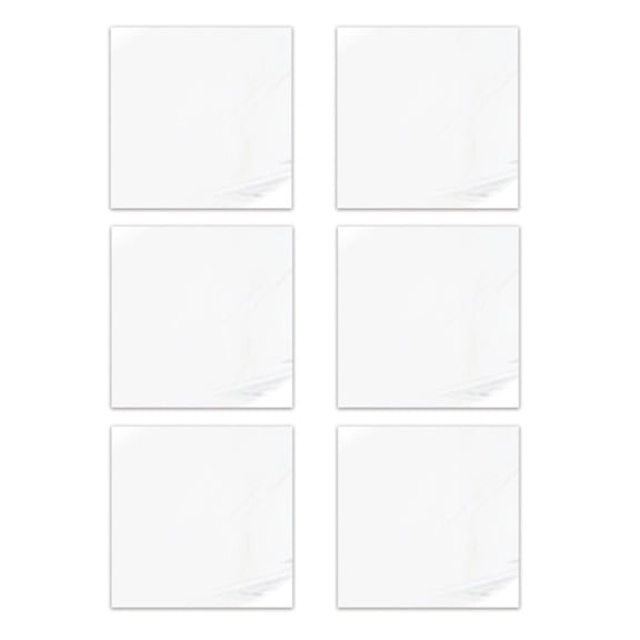 6Pcs 3D Square Mirror Tile Wall Stickers 20X20Cm Acrylic Silvery Mirror Decal Sticker Decor For Bathroom Bedroom