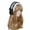 Color:black, variant on Lolita Ruffled Headband Sweet Star Embroidery Lace Ribbon Bow Hairband with Hairpins Anime Maid Cosplay Headdress