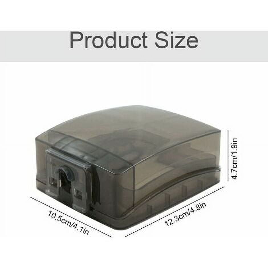 Self-adhesive Socket Case 2pcs protection cap box plug cover protective case socket Anti-shock child weatherproof in use outlet cover child outlet covers Splash-proof Socket Cover