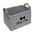thumbnail image 2 of Cesta de Almacenamiento de Juguetes para Perros, Contenedor de Gran Capacidad, Rectangular, Plegable, Organizador de Golosinas para Perros, Cajas de F Gris, 2 of 8
