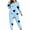 AA-Light Blue, variant on Women's Plus Size Pajama Set 2 Piece Heart Print Long Sleeve Tops and Pants Sets Cute Valentines Day Sleepwear Purple XXL