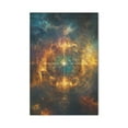 thumbnail image 2 of Hanmun Garden Flag Colorful Cosmic Space Banner Double Sided Outdoor Lawn Home Decoration 12x18, 2 of 7
