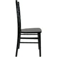 thumbnail image 5 of Maklaine Wood Modern Traditional Chiavari Chair In Black Finish, 5 of 5