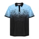 thumbnail image 1 of Camisas de Vestido para Hombre Botón de Solapa Rayado Suelto Casual, Cuarto de Cremallera de la Camisa de Poliéster para el Trabajo Y el Golf, 1 of 4