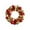 Red, variant on Christmas Ball Wreath 35cm Multicolor Plastic Decorative Balls Xmas Garland Door Window Wall Hanging Holiday Party Wedding Front Decor
