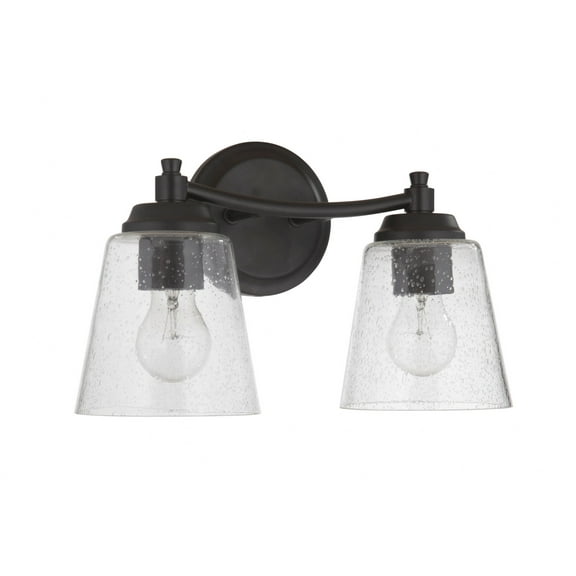 50202-FB Craftmade Lighting Tyler 2 Light Transitional/Modern & Contemporary Bath Vanity in Transitional Style - 14 inches wide by 10 inches high-Flat