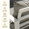 thumbnail image 4 of Heathered Solid Taupe Deep Seating Cushion Set, 4 of 8