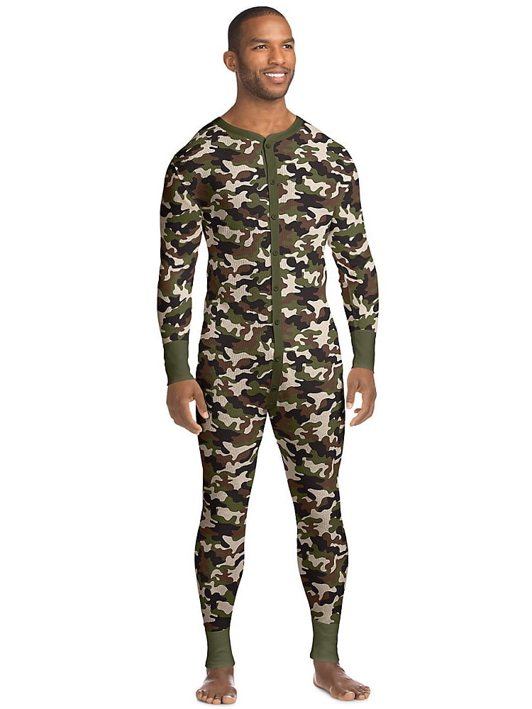 hanes camo thermal