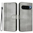 thumbnail image 2 of For Google Pixel 10 6.3inch Phone Case Wallet, Flip Leather TPU Cover with Card Holder Wrist Strap Shockproof Phone Case,Grey,For Google Pixel 10, 2 of 11
