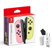 Nintendo Joy-Con (L)/(R) - Pastel Pink/Pastel Yellow with BOLT AXTION Bundle