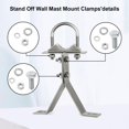thumbnail image 3 of Soporte de pared para antena XRDS-RF de 15 cm, soporte de pared resistente, 3 of 5