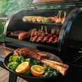 thumbnail image 2 of Oakford Premium 27" Wi-fi Wood Pellet Grill with Side Shelf, 791 SQ In Cast Iron Grates, Heavy Duty Pellet Smoker Grill with Bluetooth Connectivity for Smoking, Grilling, Braising and More - 910-0500, 2 of 12