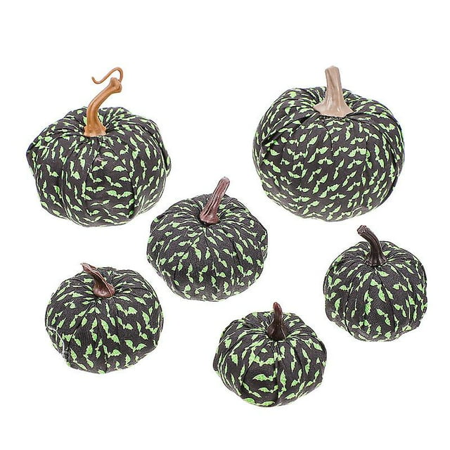 Adornos colgantes de calabaza Allinless 6 piezas para decoración de Halloween