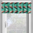 thumbnail image 2 of Ambesonne Umbrella Valance Pack of 2, Rainy Pop Art Polka Dots, 42"X18", Almond Green Multicolor, 2 of 5