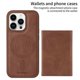 thumbnail image 2 of For iPhone 14 Pro Magnetic Case BETOPNICE Leather Phone Cover Kickstand with Detachable Card Bag - G, 2 of 5