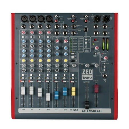 Allen & Heath ZED60-10FX 6 Channel Mixer with Digital