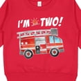 thumbnail image 3 of Inktastic I'm 2 Fire Truck 2nd Birthday Toddler Sweatshirt, 3 of 4