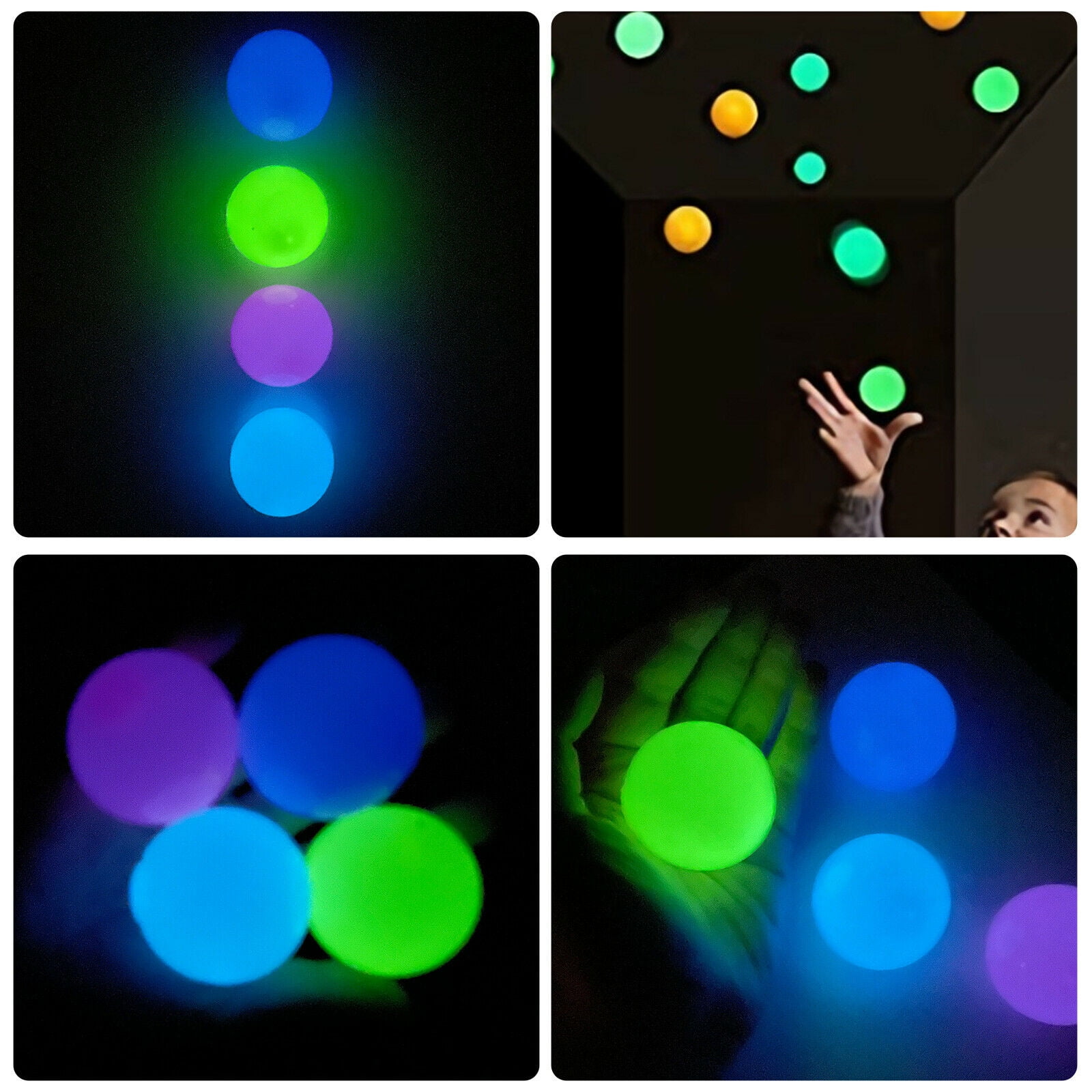 Luminous Glow In The Dark Squishy 3 Balls For Kids And Adults Stretchable,  Soft, And Anti Stress Toys For Parties And Gifting From Security11, $0.5