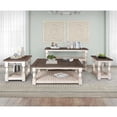 thumbnail image 5 of Rustic French Rectangle Side End Table in Distressed White/Brown Wood, 5 of 8
