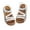 White, variant on Black Girls Casual Sandals With Lightweight Build, Non-Slip Base For Safe Play, Suitable For Outdoor And Indoor Use, Easy To Wear For Quick Adventures