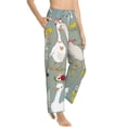 thumbnail image 2 of Xecao Cute Farm Birds Women's Straight Lounge Pajama Pants: The Epitome of Relaxed Sleepwear, 2 of 9