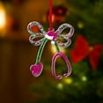 thumbnail image 2 of ViciArt Stethoscope Christmas Ornament, 3mm Acrylic or Fiber Wood, Nurse & Doctor Holiday Decor, 2 of 4