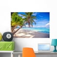 thumbnail image 1 of Coconut Palm Tree White Wall Mural Decal by Wallmonkeys Vinyl Peel and Stick Graphic (36 in W x 24 in H), 1 of 4