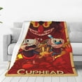 thumbnail image 2 of The Cuphead Show Fleece Blanket Super Soft Cozy Warm Flannel Fleece Throw Blanket For Couch Bed Sofa Throw 60"X50", 2 of 7