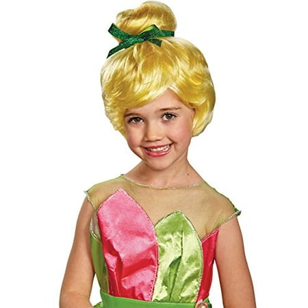 UHC Disney Tinker Bell Blonde Wig w/ Bangs Halloween Child Costume Accessory