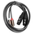 thumbnail image 2 of Dual Female Xlr to Rca Cable Heavy Duty 2 Xlr Female to 2 Rca Male Patch Cable Hifi Stereo Audio Connection Cable Wire, 2 of 8
